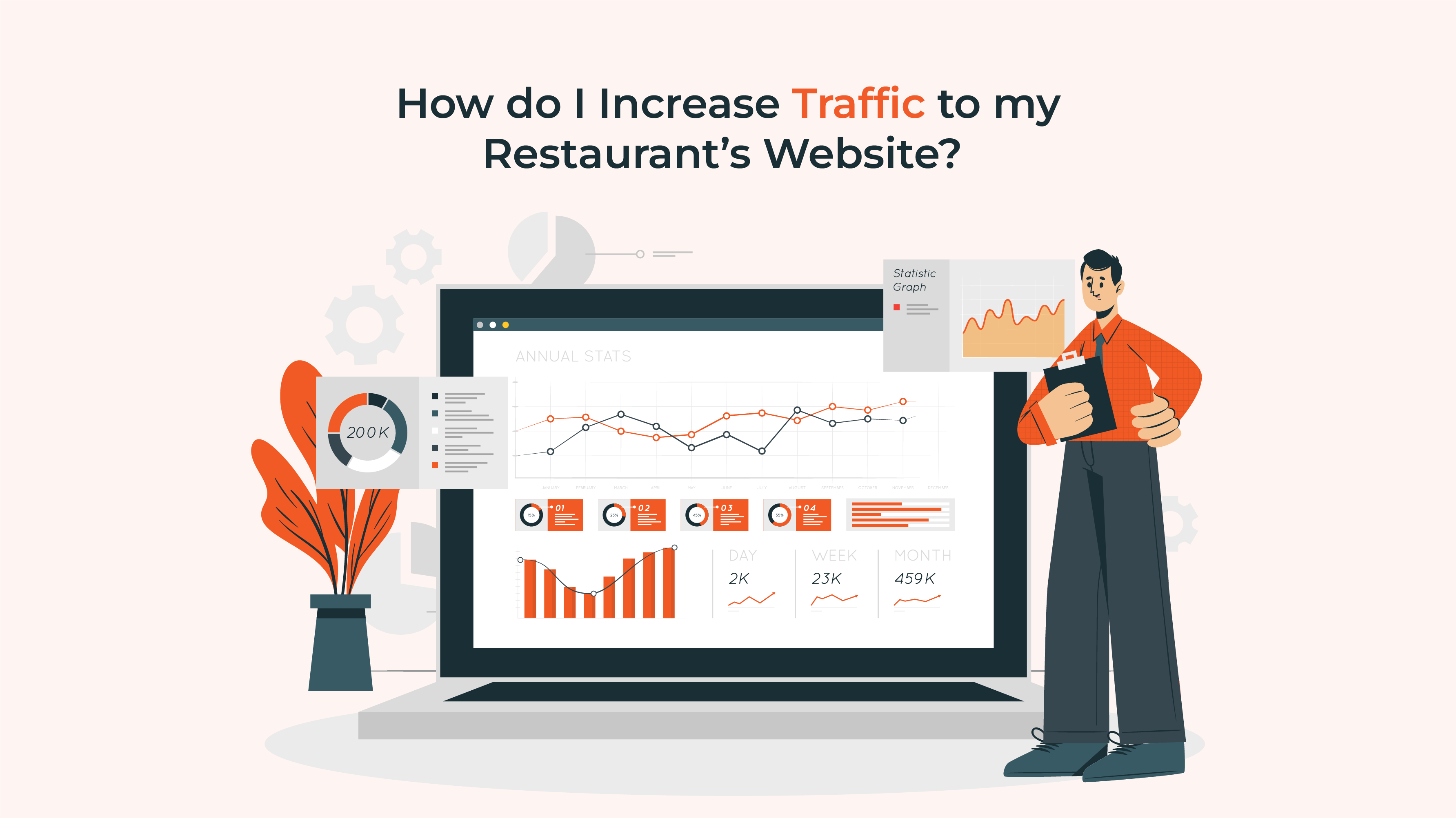How do I increase traffic to my restaurant’s website ?
